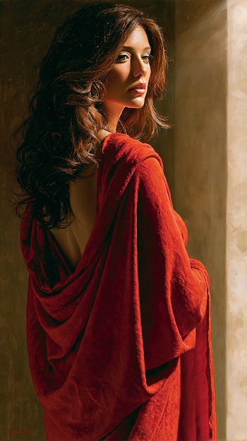 Elegant Goddess in Soft Golden Light