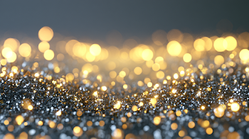 Elegant Gold and Silver Bokeh Background