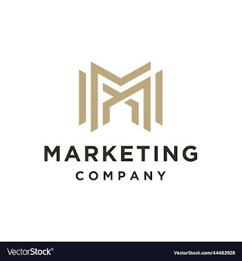 elegant gold letter m logo creative logotype