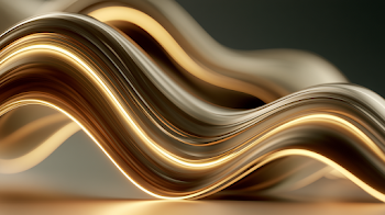 Elegant Gold Metallic Ripple Background