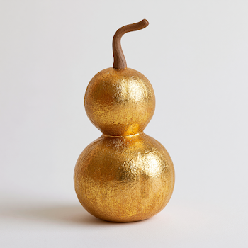 Elegant Golden Gourd Pendant