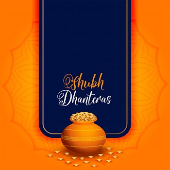Elegant happy dhanteras beautiful festival card Free Vector