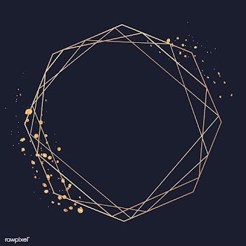 Elegant hexagon frame | Free stock vector - 588602