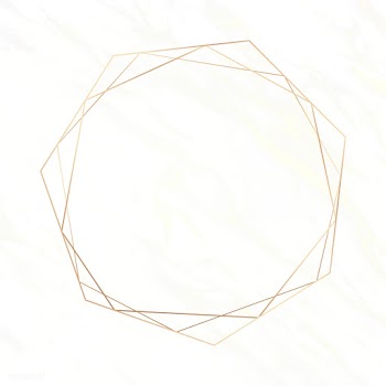 Elegant hexagon frame | Free stock vector - 588612