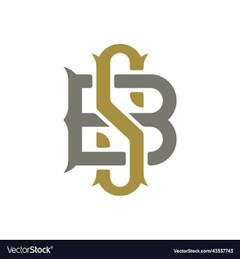 elegant initial letter monogram bs sb logo de