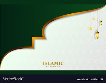 elegant islamic background with lights and stars
