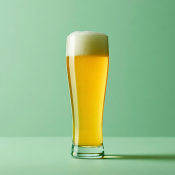 Elegant Italian Pilsner in a Slender Glass