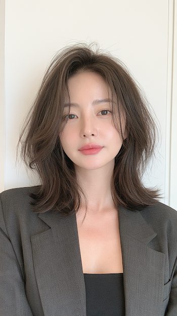 Elegant Korean Woman Portrait