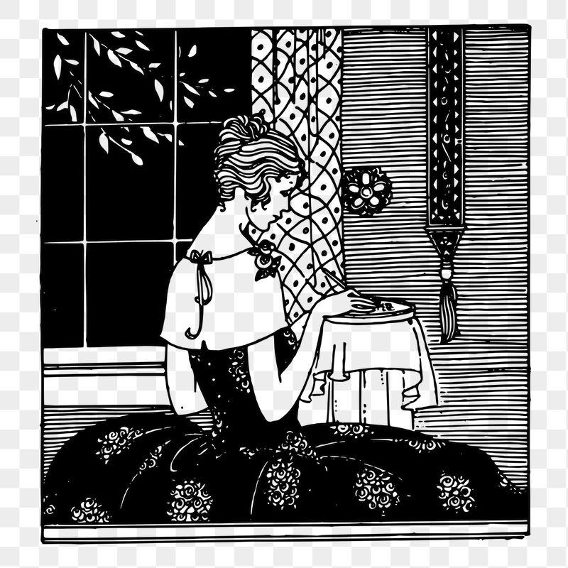 Elegant lady png sticker, vintage | Free PNG - rawpixel