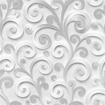 Elegant Light Grey Spirals Ornament Texture