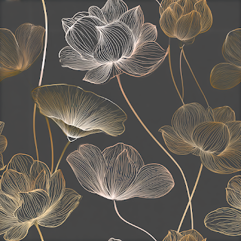 Elegant Lotus Floral Wallpaper Pattern