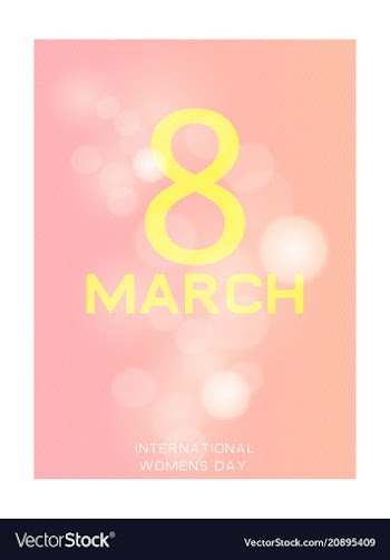 Elegant luxury international womens day 8 march vector image