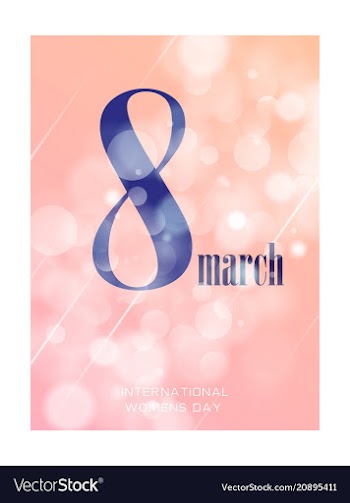 Elegant luxury international womens day 8 march vector image