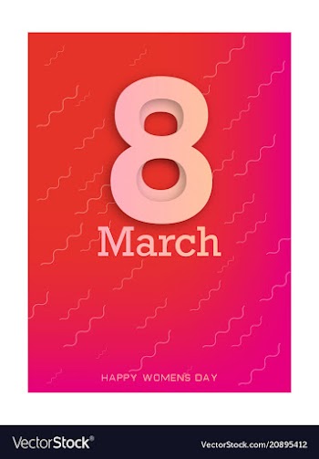 Elegant luxury international womens day 8 march vector image