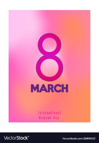 Elegant luxury international womens day 8 march vector image