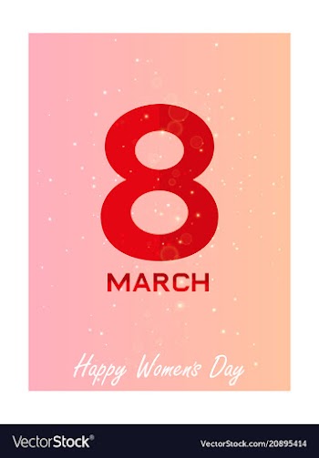 Elegant luxury international womens day 8 march vector image