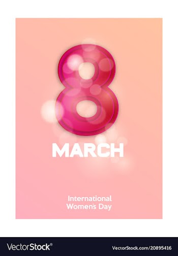 Elegant luxury international womens day 8 march vector image