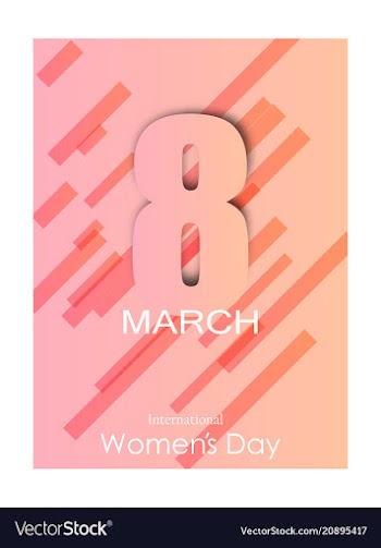 Elegant luxury international womens day 8 march vector image