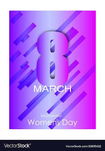 Elegant luxury international womens day 8 march vector image