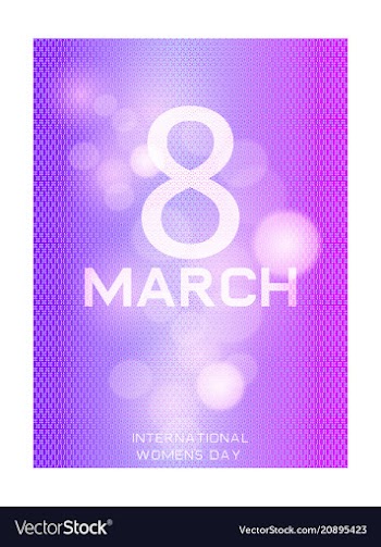 Elegant luxury international womens day 8 march vector image