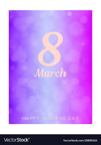Elegant luxury international womens day 8 march vector image