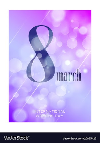 Elegant luxury international womens day 8 march vector image