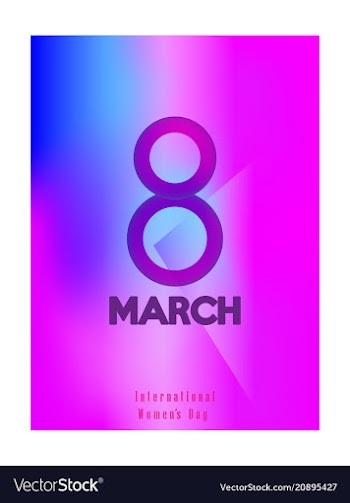 Elegant luxury international womens day 8 march vector image