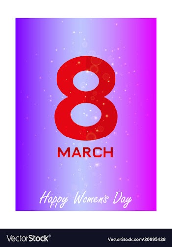 Elegant luxury international womens day 8 march vector image