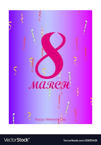 Elegant luxury international womens day 8 march vector image