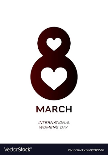Elegant luxury international womens day 8 march vector image