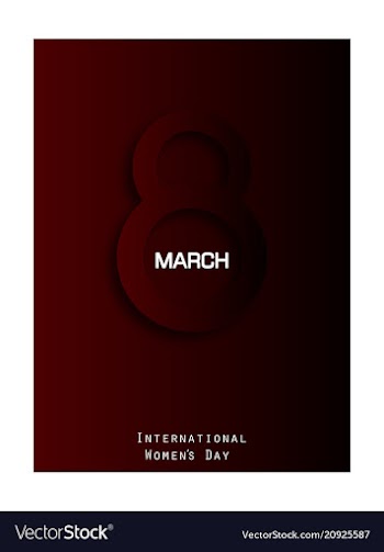 Elegant luxury international womens day 8 march vector image