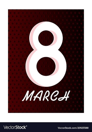 Elegant luxury international womens day 8 march vector image