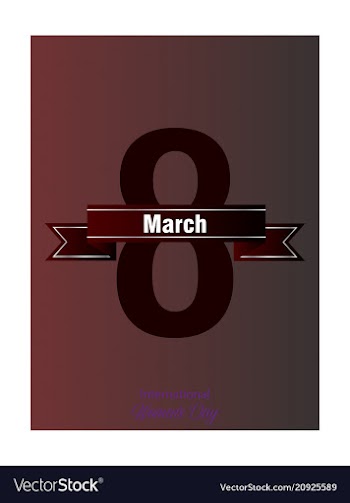 Elegant luxury international womens day 8 march vector image
