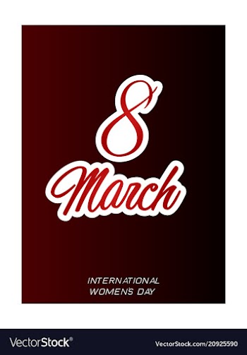 Elegant luxury international womens day 8 march vector image