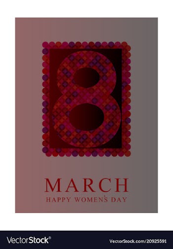 Elegant luxury international womens day 8 march vector image