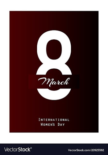 Elegant luxury international womens day 8 march vector image