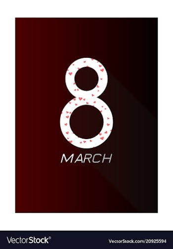 Elegant luxury international womens day 8 march vector image