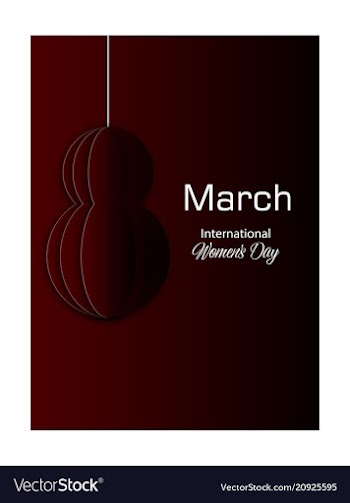 Elegant luxury international womens day 8 march vector image