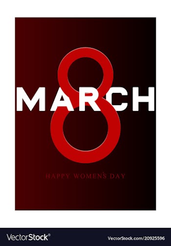 Elegant luxury international womens day 8 march vector image