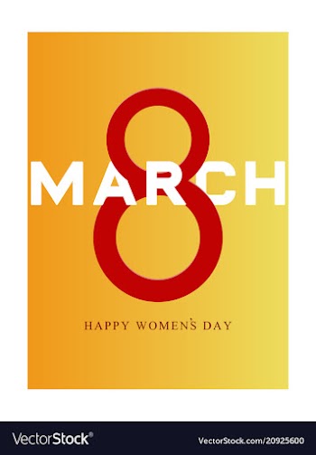 Elegant luxury international womens day 8 march vector image