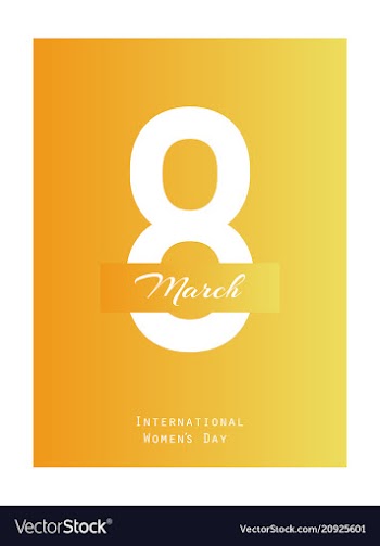 Elegant luxury international womens day 8 march vector image