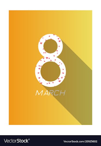 Elegant luxury international womens day 8 march vector image