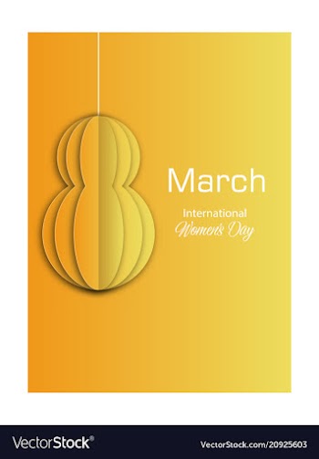 Elegant luxury international womens day 8 march vector image