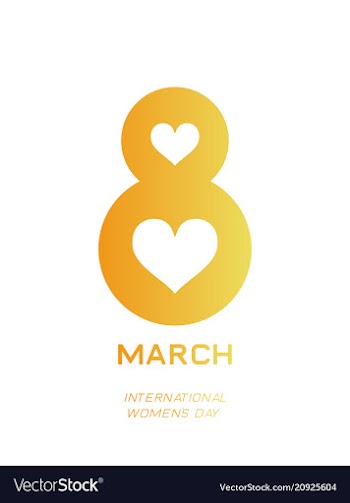 Elegant luxury international womens day 8 march vector image