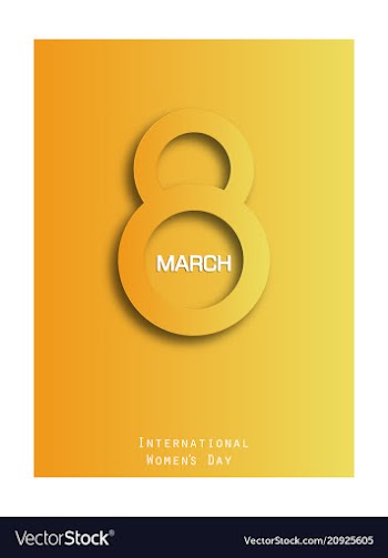 Elegant luxury international womens day 8 march vector image