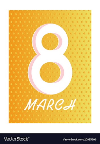 Elegant luxury international womens day 8 march vector image