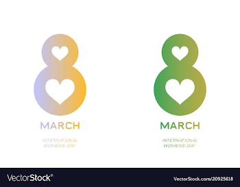 Elegant luxury international womens day 8 march vector image