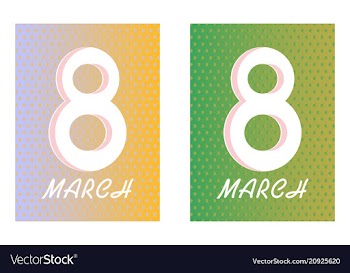 Elegant luxury international womens day 8 march vector image