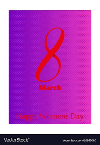 Elegant luxury international womens day 8 march vector image