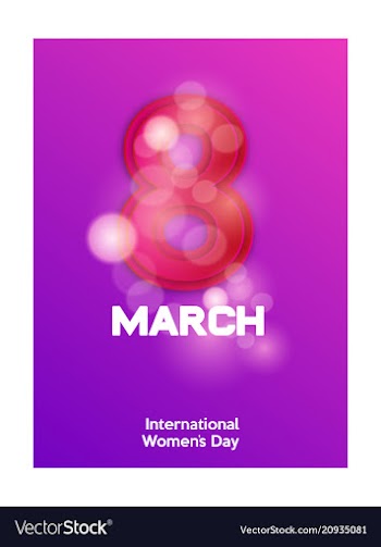 Elegant luxury international womens day 8 march vector image